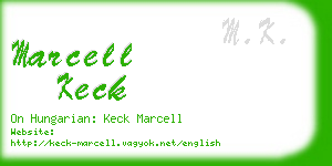 marcell keck business card